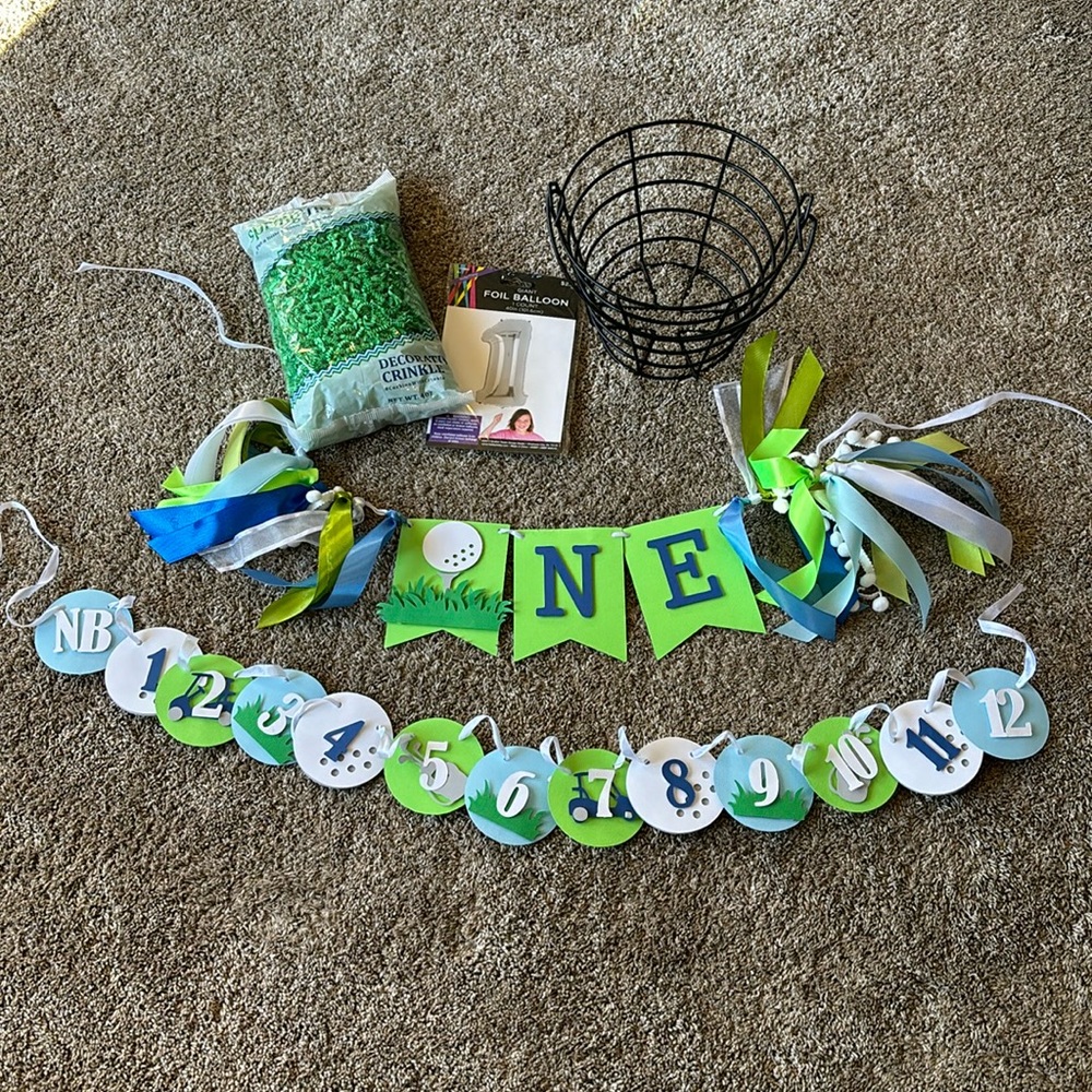 “Hole In One” themed 1st Birthday Party Decor.